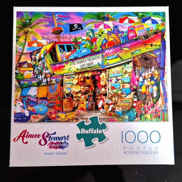 Aimee Stewart 1000 piece puzzle. "Sunken Treasure". - Picture 1 of 4